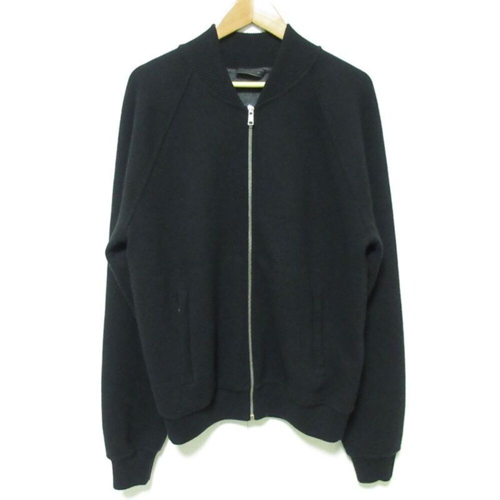 Prada Elbow Patch Zip Up Knit Jacket Blouson Size… - image 1